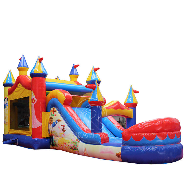 PVC opblaasbare bounce house water glijbaan combo voor unisex prinses feest achtertuin plezier