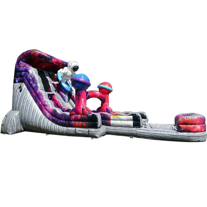 Vermaakpark Bouncy Toy 9x5x5m of aangepast formaat kasteel glijbaan combo astronaut thema
