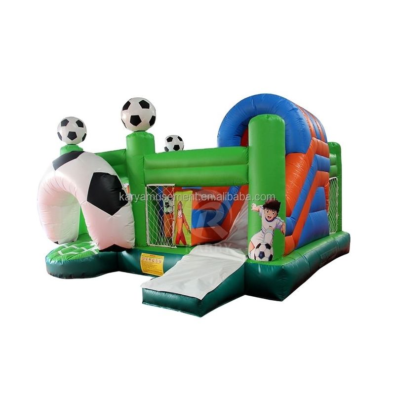 Jump Slide en Score PVC opblaasbare uitsmijter Combo voor unisex voetballiefhebbers