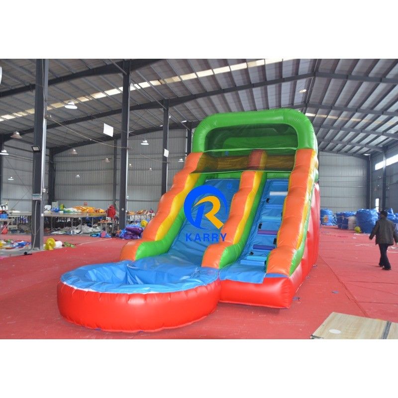 Opblaasbare Bouncer Air Water glijbaan Springende Bouncy Castle Maan kleine Bounce House glijbaan Met zwembad