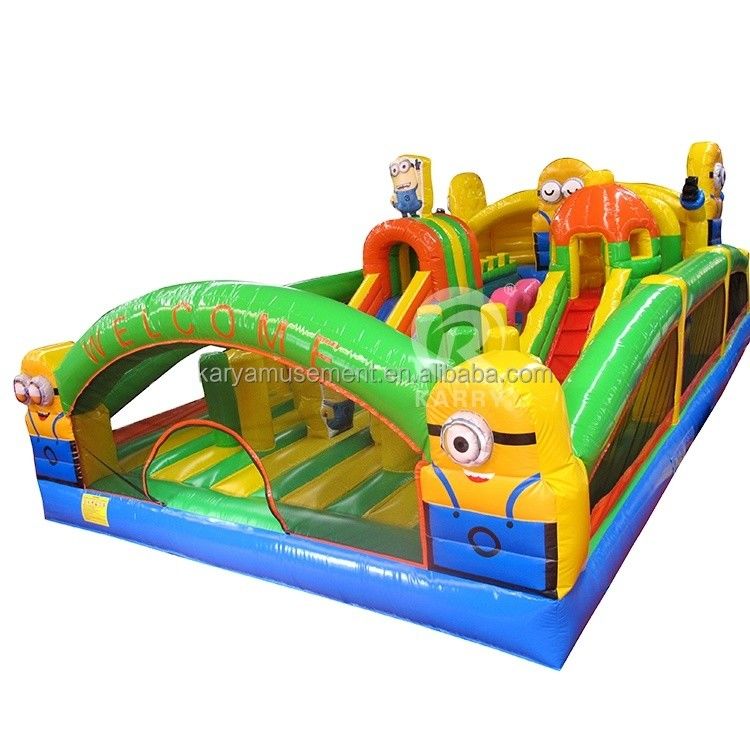 Luchtblazer Accessoires opblaasbare minions Fun City Bouncy Castle voor speeltijd van kinderen