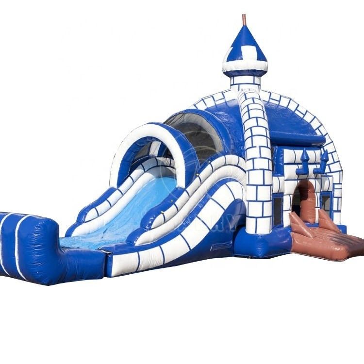 Outdoor Activity Equipment Igloo type opblaasbaar kasteel speelgoed met glij PVC materiaal