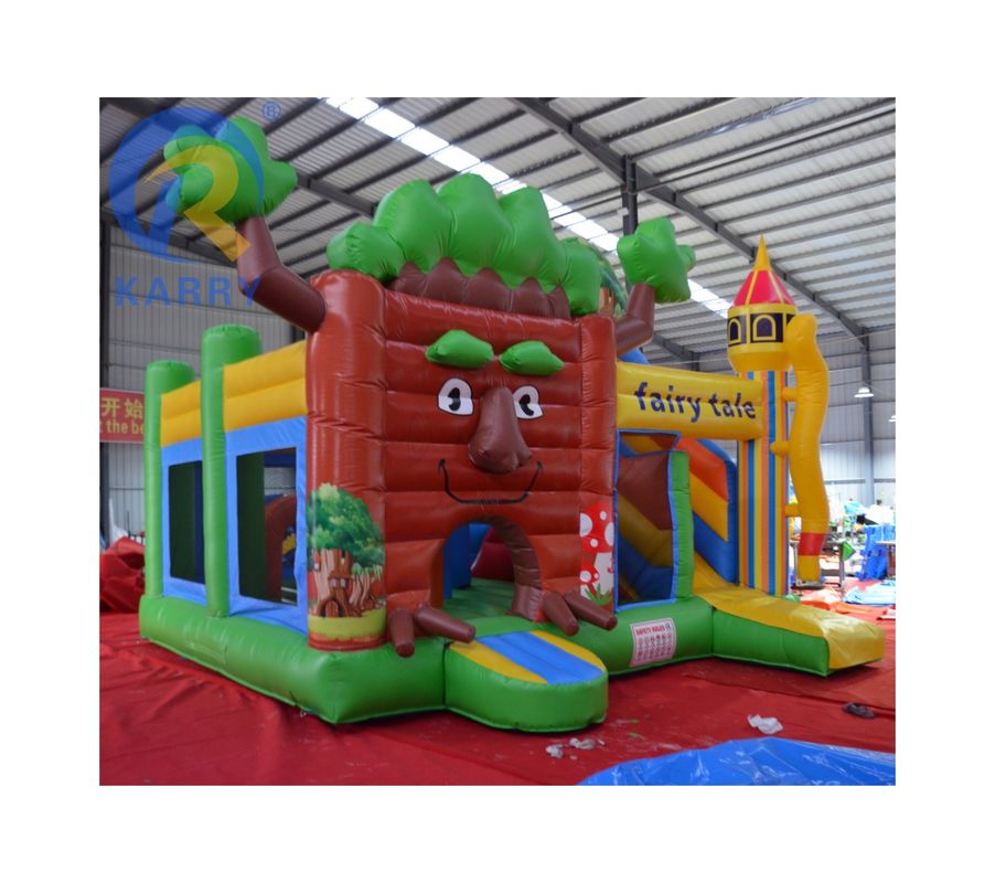 Functies PORTABLE De nieuwste bos kasteel glijbaan Outdoor Toy kasteel voor thuis / bedrijf