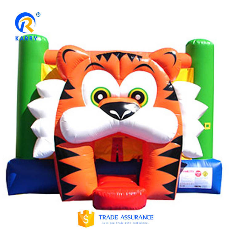 Gepersonaliseerd Kleur Kasteel Slide Combo Bouncy House opblaasbaar Tiger Kasteel