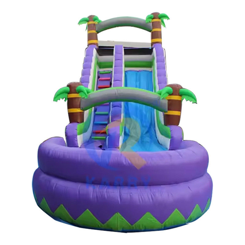 Speciale gelegenheid opblaasbare kinderglijbaan 17FT H opblaasbare waterslide voor winkelcentrum