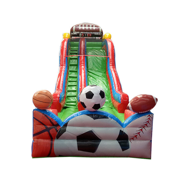 Commerciële opblaasbare basketbal sport games water zwembad glijbaan voor kinderen en volwassenen