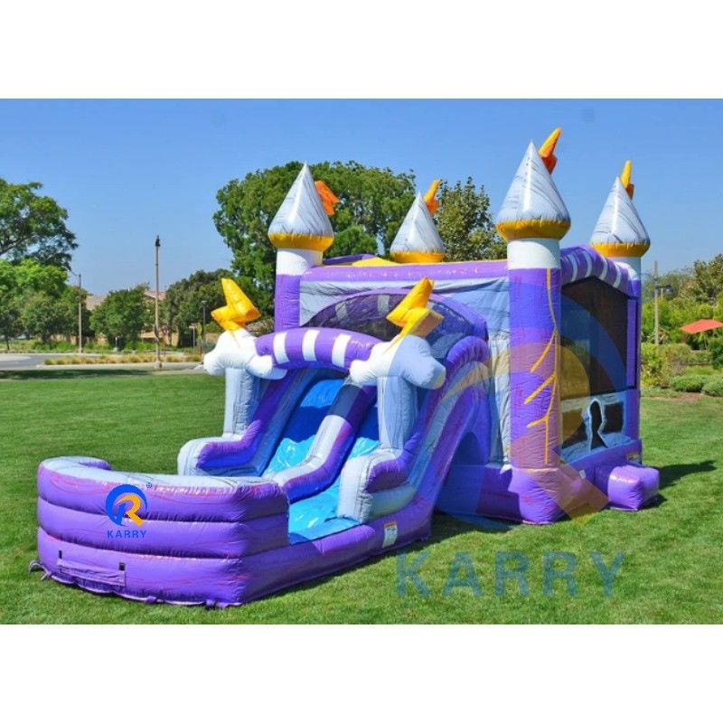 Thunder Water Slide en Purple Bounce House Repair Kits inbegrepen voor eenvoudig onderhoud