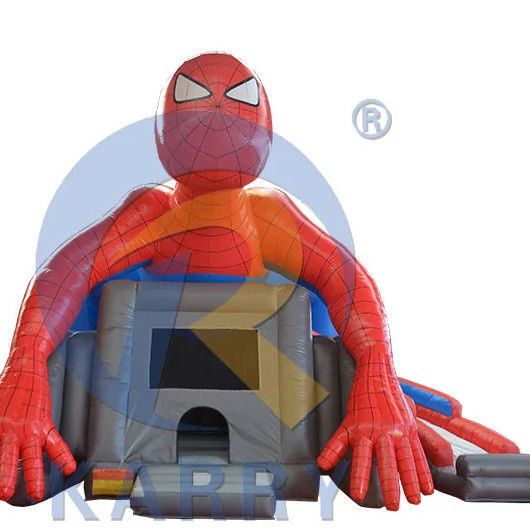 CE Blower and Repair Kit Includeerde Populaire Spiderman Bouncy Slide Combo voor Commercial