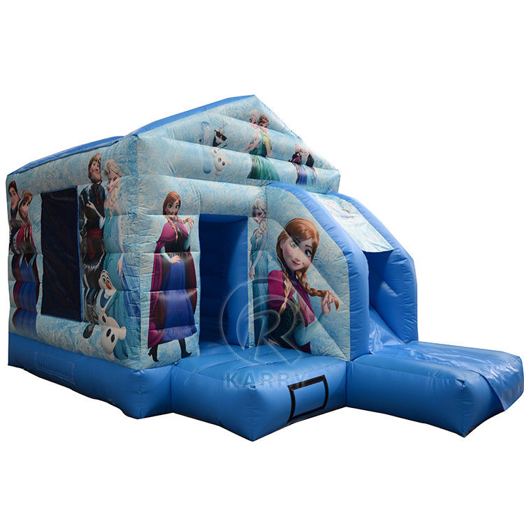 Commercieel opblaasbaar springhuis Combo Slide Draagbaar Bevroren Kasteel voor leuke feesten