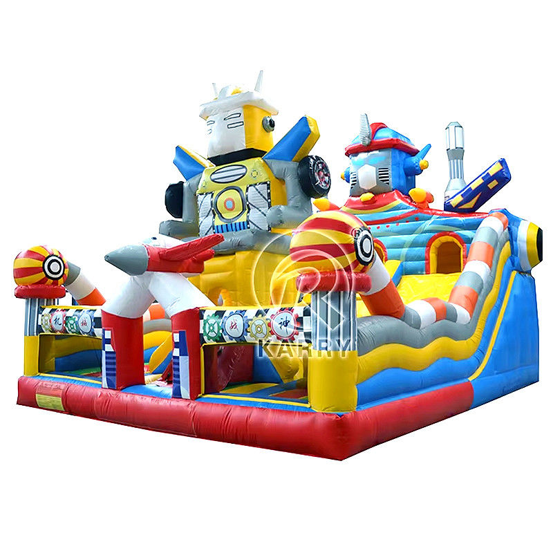 Luchtvervoer opblaasbaar kasteel speeltuin park voor Big Fun City Bounce House Bouncer Slide