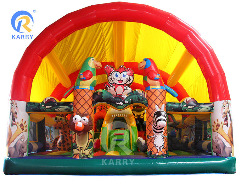 Grote outdoor fun stad speeltuin opblaasbare springkasteel doolhof voor kinderen en volwassenen