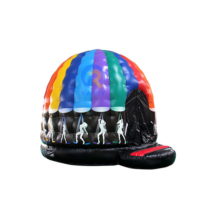 EN71/CE gecertificeerd commercieel PVC opblaasbaar disco demo springhuis voor buiten plezier