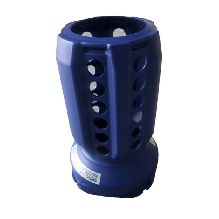 Draagbare blauwe opblaasbare kasteel water/droge glijbaan obstakelpark met blazer en deflator