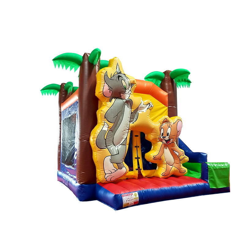 Unisex Tom en Jerry opblaasbaar springkasteel springhuis voor kinderen gratis aanpassing