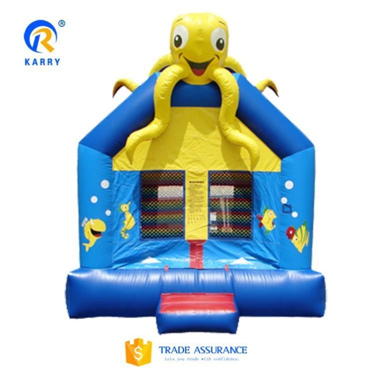 Opblaasbaar Animals Air Bouncy Bed met aangepaste grootte en duurzaam PVC-traplein