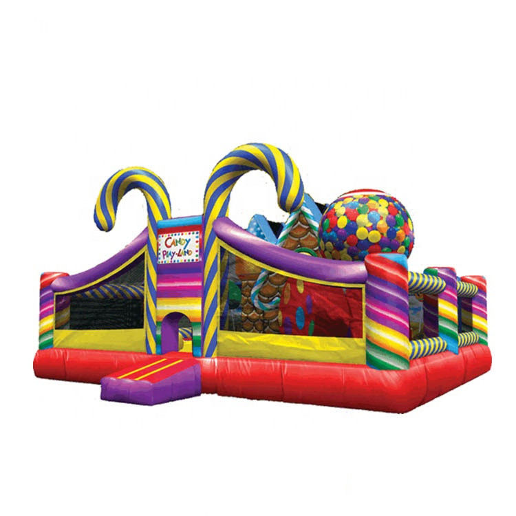 14 jaar PVC Kids Fun Amusement Park Candy opblaasbaar springkasteel voor buiten plezier