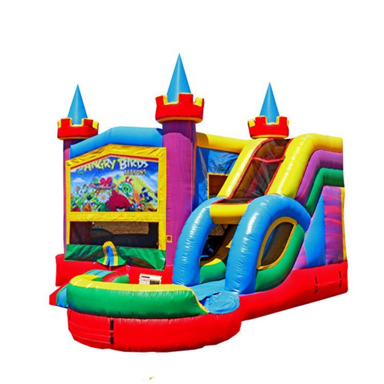 Opblaasbaar kasteel glijcombo voor kinderen PVC materiaal Unisex Ireful Birds Bounce House