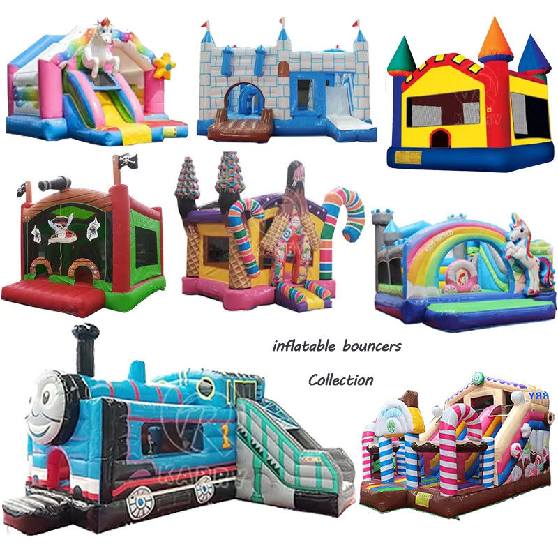 OEM-professionele OEM-service kleurrijke opblaasbare springbouncer huis kasteel voor kinderen